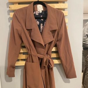 Eliane Rose Coat | Dark Muave / Dusty Pink